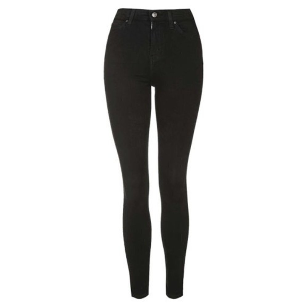 Women's Topshop Jeans Size 28 Black Skinny Leg